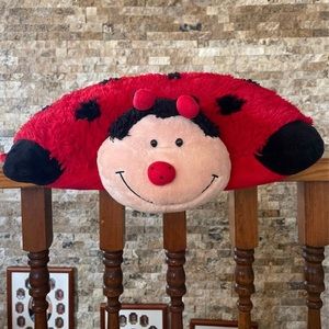 Pillow Pets Ladybug Red Black 18” Plush Stuffed Animal Pillow 2010 PillowPet
